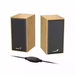 Genius тонколони Speakers 2.0 - SP-HF180 - 6W, USB, Pine Wood