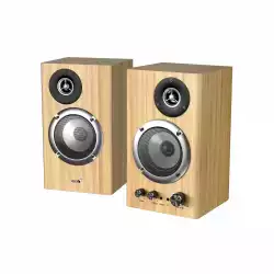 Genius тонколони Speakers 2.0 - SP-HF1812BT - 50W RMS, Bluetooth 5.3, Pine Wood