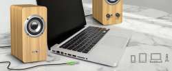 Genius тонколони Speakers 2.0 - SP-HF400 - 10W RMS, Pine Wood