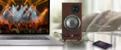Genius тонколони Speakers 2.0 - SP-HF500B - 16W RMS, 3D Surround, Wood