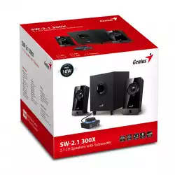 Genius тонколони Speakers 2.1 - SW-2.1 300X - 10W RMS, Black