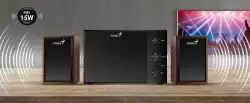 Genius тонколони Speakers 2.1 - SW-2.1 350 - 15W RMS, Wood