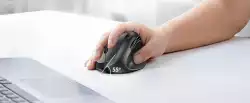 Genius вертикална безжична мишка Vertical Mouse wireless Ergo 8350S - Silent, AI, Bluetooth, 2.4G, Dark Grey