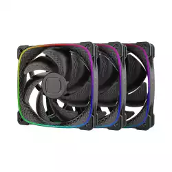 Geometric Future Комплект вентилатори Fan Pack 3-in-1 - Squama 2503B Black