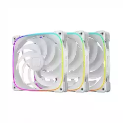 Geometric Future Комплект вентилатори Fan Pack 3-in-1 140 mm - Squama 2503W-14 White