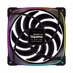 Geometric Future Комплект вентилатори Fan Pack 3-in-1 140 mm, Reversed - Squama 2503RB-14 Black