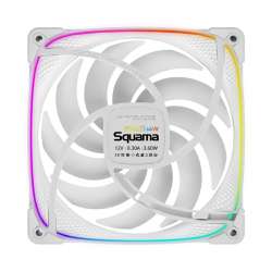 Geometric Future Комплект вентилатори Fan Pack 3-in-1 140 mm, Reversed - Squama 2503RW-14 White