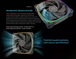 Geometric Future Комплект вентилатори Fan Pack 3-in-1 - Squama 2503B Black