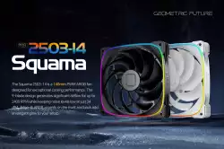 Geometric Future Комплект вентилатори Fan Pack 3-in-1 140 mm - Squama 2503W-14 White