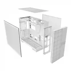 Geometric Future кутия Case EATX - Model 5 Vent White - 5 x 140 mm aRGB fans included
