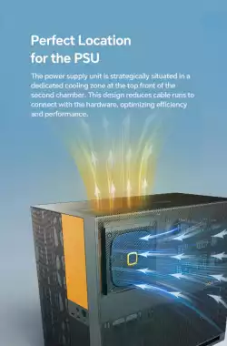 Geometric Future кутия Case EATX - Model 5 Vent Black - 5 x 140 mm aRGB fans included