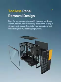 Geometric Future кутия Case EATX - Model 5 Vent White - 5 x 140 mm aRGB fans included
