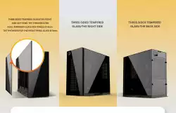 Geometric Future кутия Case EATX - Model 6 Cezanne Black