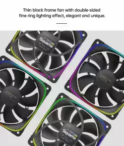 Geometric Future вентилатор Squama 2503R, REVERSE Fan, 120mm, ARGB, Black