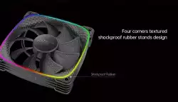 Geometric Future вентилатор Squama 2503R, REVERSE Fan, 120mm, ARGB, Black