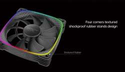 Geometric Future вентилатор Squama 2503R, REVERSE Fan, 120mm, ARGB, Black