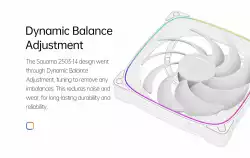Geometric Future вентилатор Squama 2503W-14, 140mm, ARGB, White