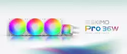 Geometric Future водно охлаждане Water Cooling - Eskimo Pro 360 White - Addressable RGB, LGA1851/AM5