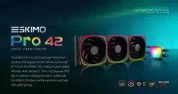 Geometric Future водно охлаждане Water Cooling - Eskimo Pro 420 White - Addressable RGB, LGA1851/AM5
