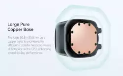 Geometric Future водно охлаждане Water Cooling - Eskimo Pro 420 White - Addressable RGB, LGA1851/AM5