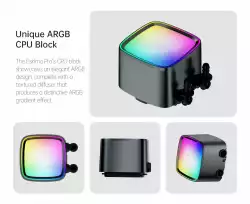 Geometric Future водно охлаждане Water Cooling - Eskimo Pro 420 White - Addressable RGB, LGA1851/AM5