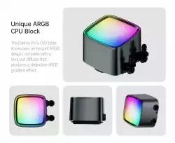 Geometric Future водно охлаждане Water Cooling - Eskimo Pro 420 Black - Addressable RGB, LGA1851/AM5