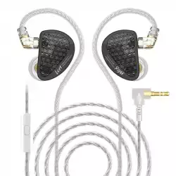 KZ професионални слушалки Hi-Fi In-Ear-Monitors - AS16 PRO - Mic, Black