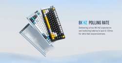 Lamzu професионална геймърска механична клавиатура Professional Gaming Mechanical Keyboard JET 75 - 8K, Magnetic Gateron Jade Switches - Black/Yellow