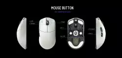 Lamzu професионална геймърска мишка MAYA X 8K - Wireless Gaming Mouse - Cloud Grey