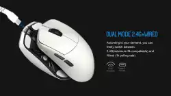 Lamzu професионална геймърска мишка MAYA X 8K - Wireless Gaming Mouse - Cloud Grey