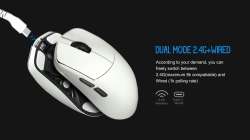 Lamzu професионална геймърска мишка MAYA X 8K - Wireless Gaming Mouse - Cloud Grey