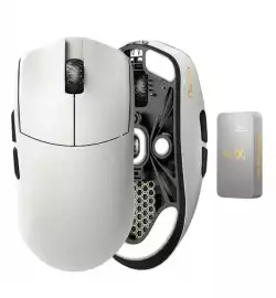 Lamzu професионална геймърска мишка MAYA X 8K - Wireless Gaming Mouse - Cloud Grey