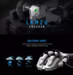Lamzu професионална геймърска мишка MAYA X 8K - Wireless Gaming Mouse - Purple Shadow