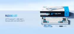 Lamzu професионална геймърска механична клавиатура Professional Gaming Mechanical Keyboard JET 75 - 8K, Magnetic Gateron Jade Switches - Black/Yellow