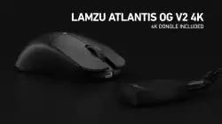 Lamzu професионална геймърска мишка ATLANTIS OG V2 4K - Wireless Gaming Mouse - Black