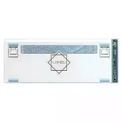 Lamzu професионална геймърска механична клавиатура Professional Gaming Mechanical Keyboard JET 75 - 8K, Magnetic Gateron Jade Switches - White/Blue