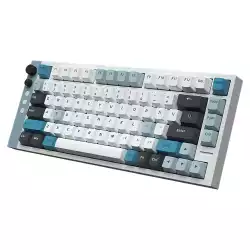 Lamzu професионална геймърска механична клавиатура Professional Gaming Mechanical Keyboard JET 75 - 8K, Magnetic Gateron Jade Switches - White/Blue