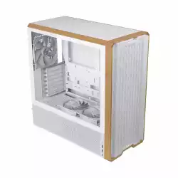 Lian Li кутия Case ATX - LANCOOL 217 WOOD - White