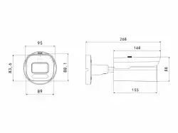 Longse IP Bullet - 4k 8MP, Starlight, 5X Motor Zoom 2.7-13.5mm, POE, Mic, AI - BMMB5XRL800WH-POE-MIC