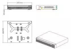 Longse записващо устройство за камери NVR 4CH 4K POE - NVR3004DP