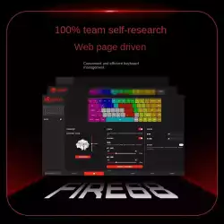 Madlions професионална геймърска механична клавиатура Professional Gaming Mechanical Keyboard FIRE 68 ULTRA - 8K, Gateron Magnetic Jade Switches - Black