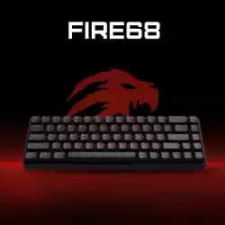Madlions професионална геймърска механична клавиатура Professional Gaming Mechanical Keyboard FIRE 68 RGB - 8K, Gateron Dual-Rail Magnetic Switches [Linear], R