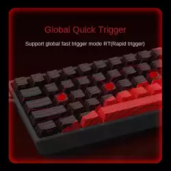 Madlions професионална геймърска механична клавиатура Professional Gaming Mechanical Keyboard MAD 68 R White- 8K, Kunlun Magnetic Switches [Linear]