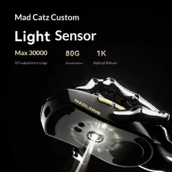 Madlions професионална геймърска мишка Wireless Gaming Mouse M3 Pro - 1K, Mad Catz Custom Sensor, White