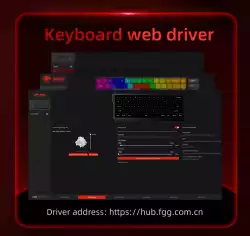 Madlions професионална геймърска механична клавиатура Professional Gaming Mechanical Keyboard MAD 68 R - 8K, Kunlun Magnetic Switches - Black/Red