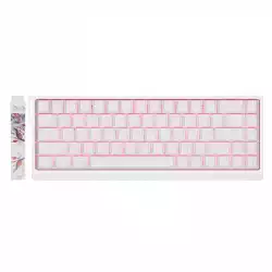 Madlions професионална геймърска механична клавиатура Professional Gaming Mechanical Keyboard MAD 68 HE Flagship V2 - 8K, Magnetic Amber Pro Switches - White