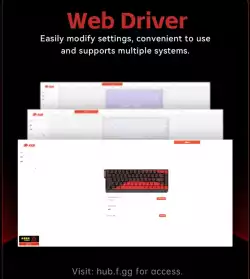 Madlions професионална геймърска механична клавиатура Professional Gaming Mechanical Keyboard MAD 60 HE Flagship V2 - 8K, Magnetic Amber Pro Switches - Black