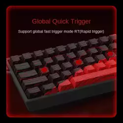 Madlions професионална геймърска механична клавиатура Professional Gaming Mechanical Keyboard MAD 60 HE Contour Flagship - 8K, Gateron Jade Pro [Linear]