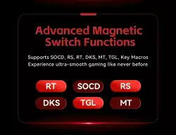 Madlions професионална геймърска механична клавиатура Professional Gaming Mechanical Keyboard FIRE 68 ULTRA - 8K, Gateron Magnetic Jade Switches - Black