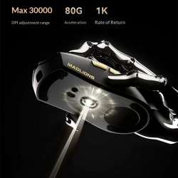 Madlions професионална геймърска мишка Wireless Gaming Mouse M3 Pro - 1K, Mad Catz Custom Sensor, White